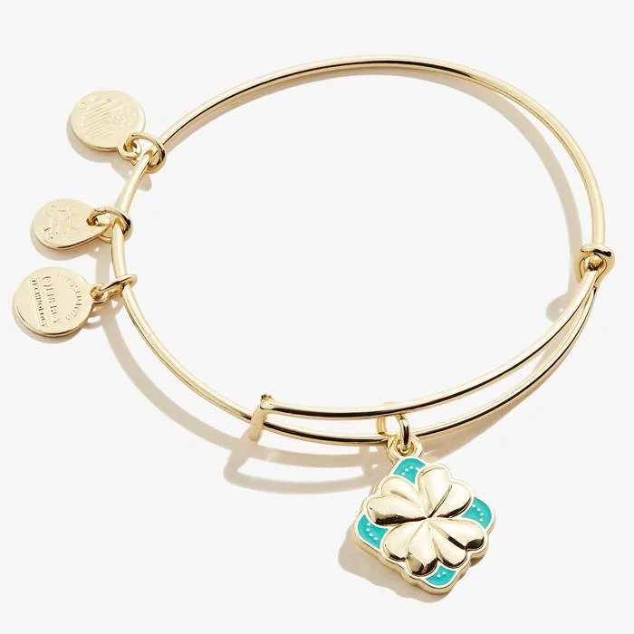 ALEX AND ANI Color Infusion Four Leaf Clover