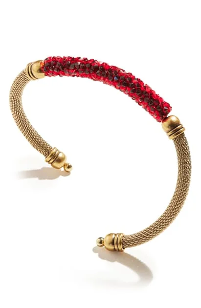 ALEX AND ANI Magma Fine Rocks Mesh Cuff