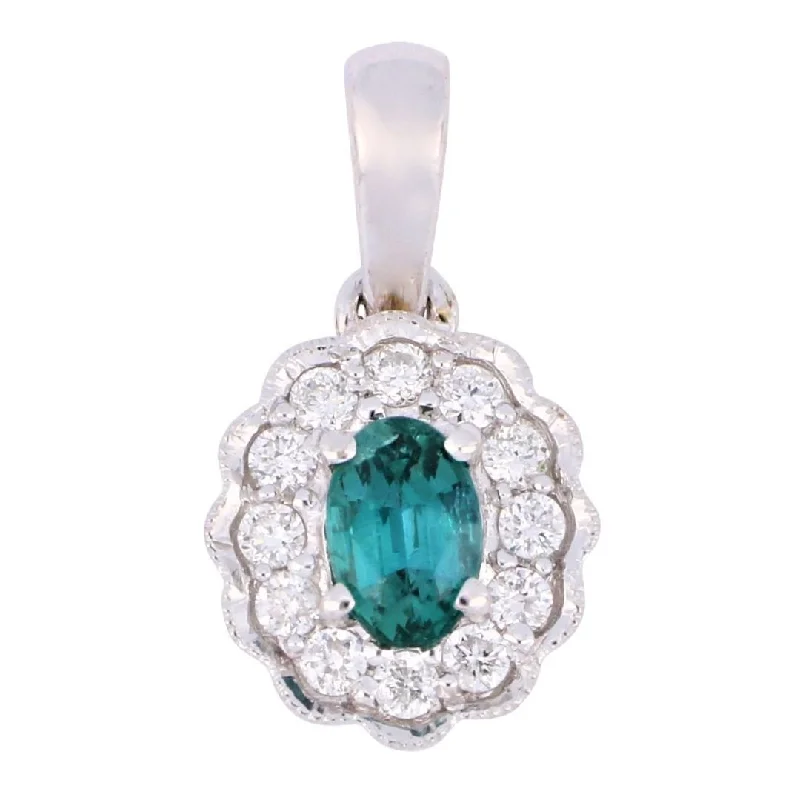 Alexandrite Pendant (Alexandrite 0.2 cts. White Diamond 0.08 cts.)