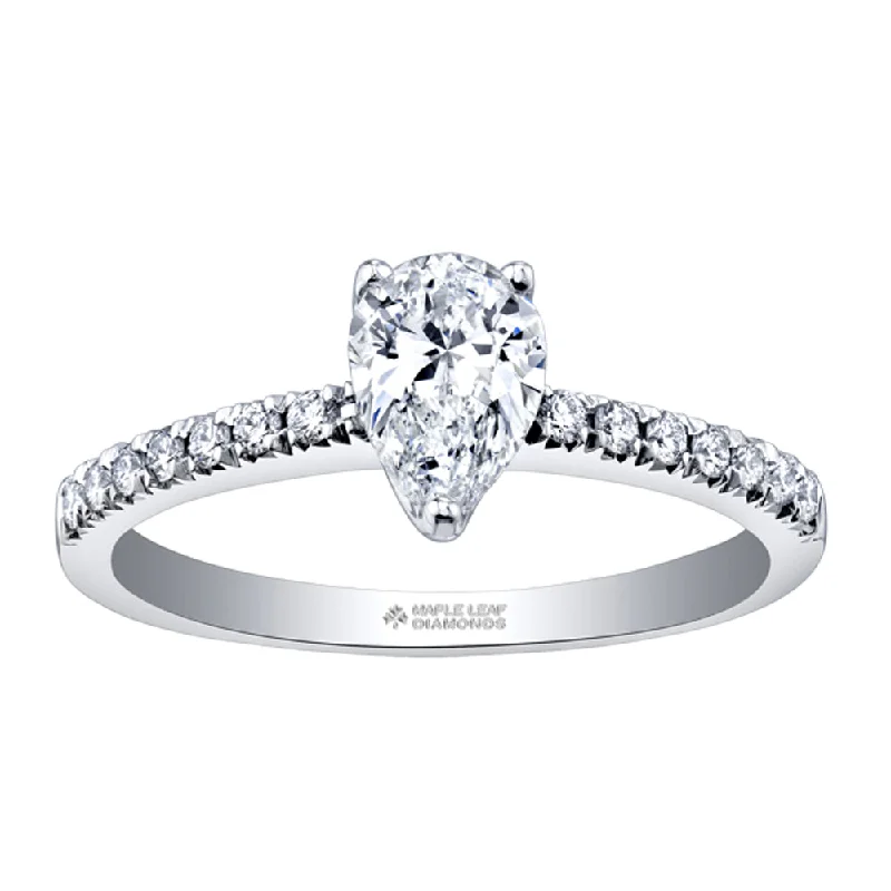 Canadian Pear Shaped Diamond Ring