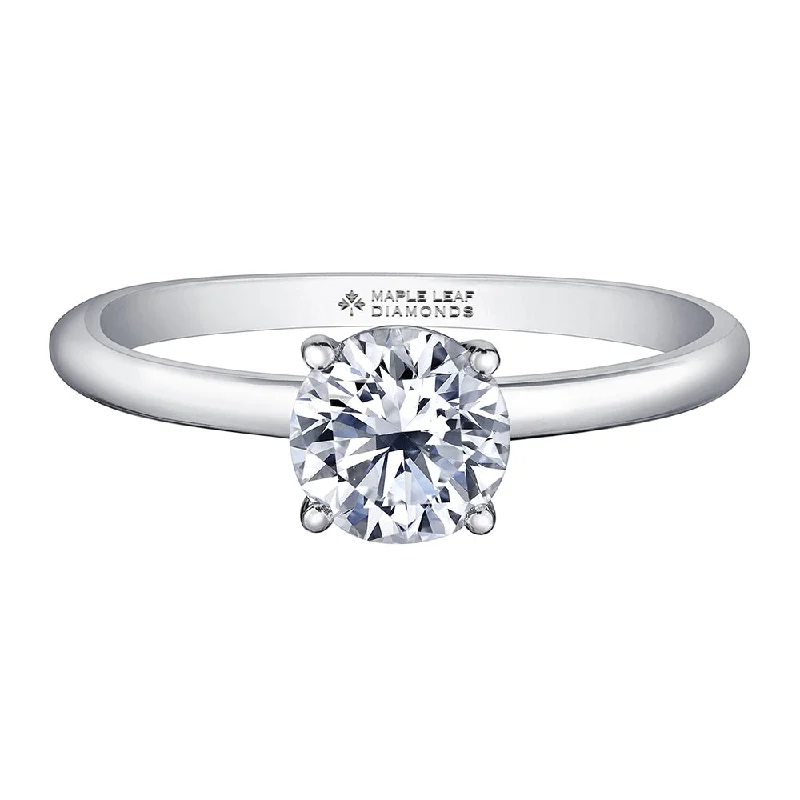 Canadian Round Diamond Solitaire Engagement Ring