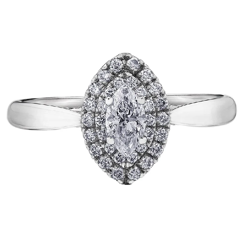 Classic Marquise Diamond Engagement Ring