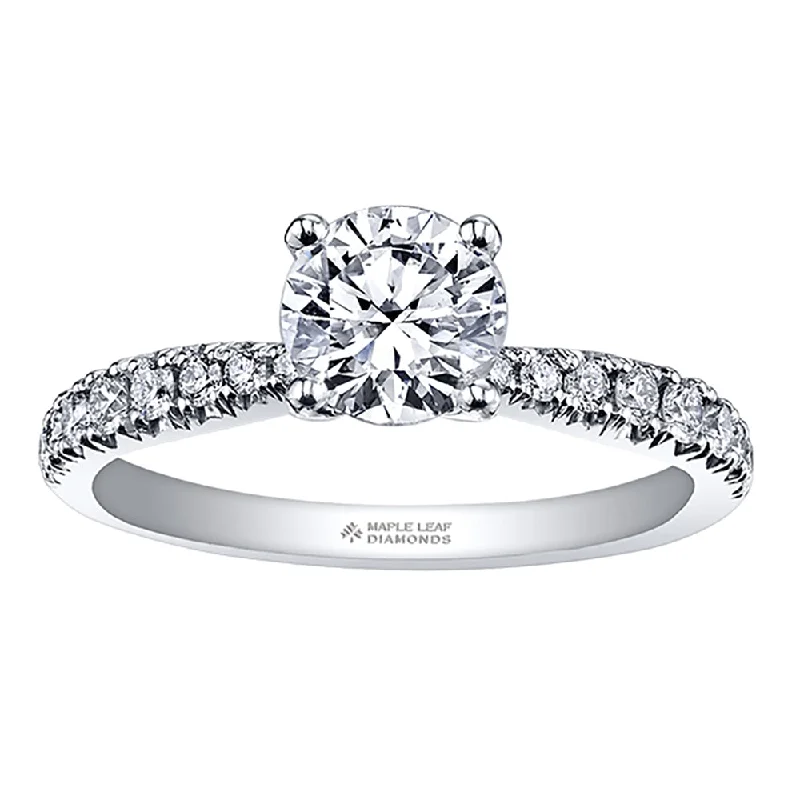 Classic Round Canadian Diamond Engagement Ring