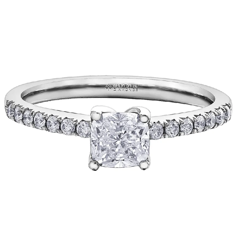 Cushion Cut Canadian Diamond Engagement Ring