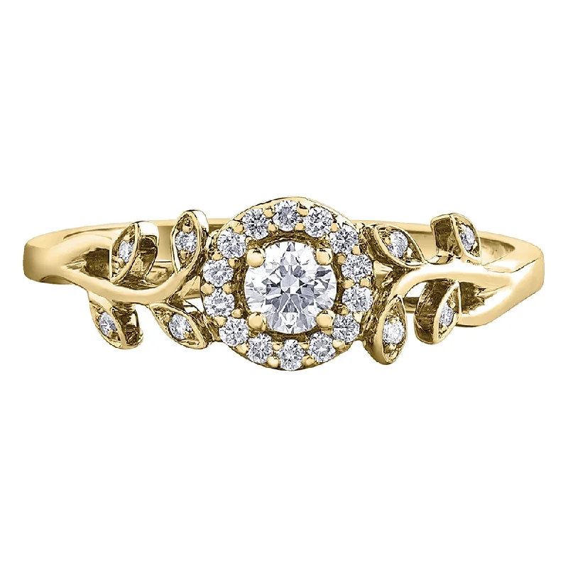 Floral Canadian Diamond Ring