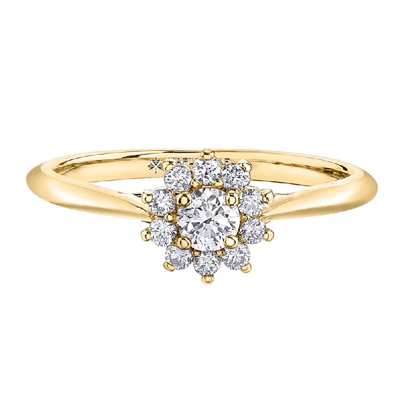 Flower Inspired Canadian Diamond Ring