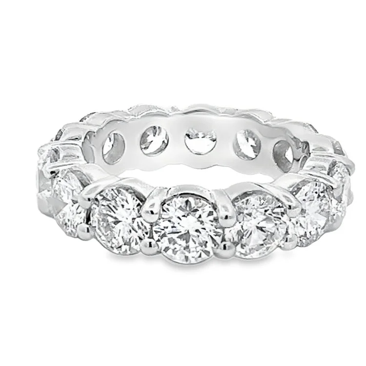 LAB GROWN ROUND DIAMOND ETERNITY BAND 5.70CTW