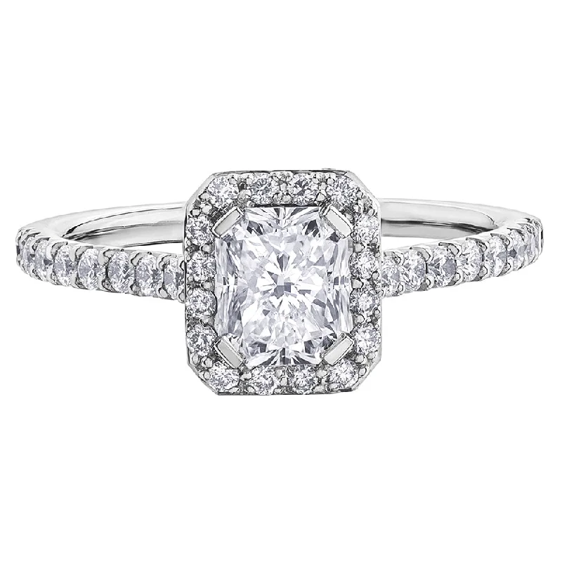 Radiant Cut Canadian Diamond Engagement Ring