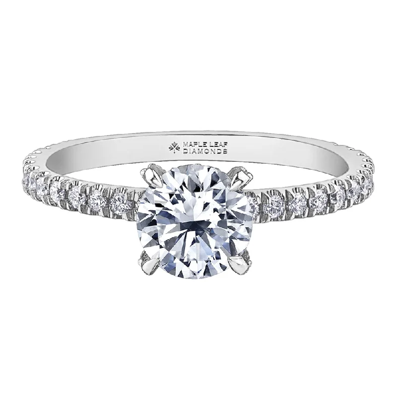 Round Canadian Diamond Solitaire Ring