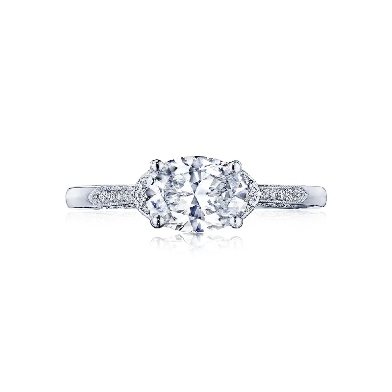 Simply Tacori Oval Solitaire Engagement Ring Setting