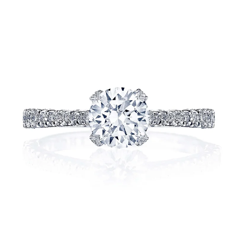 Tacori Petite Crescent Round Engagement Ring Setting