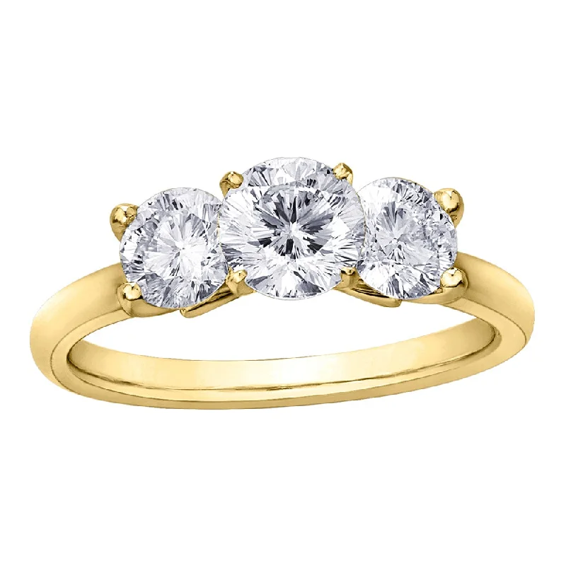 Three-Stone Canadian Diamond Ring