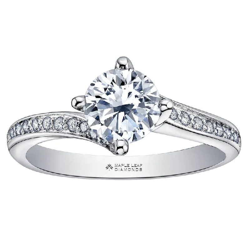 Unique Bypass Set Canadian Diamond Ring