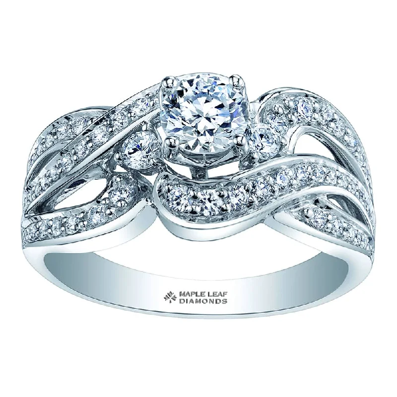 Unique Eternal Flames Canadian Diamond Ring