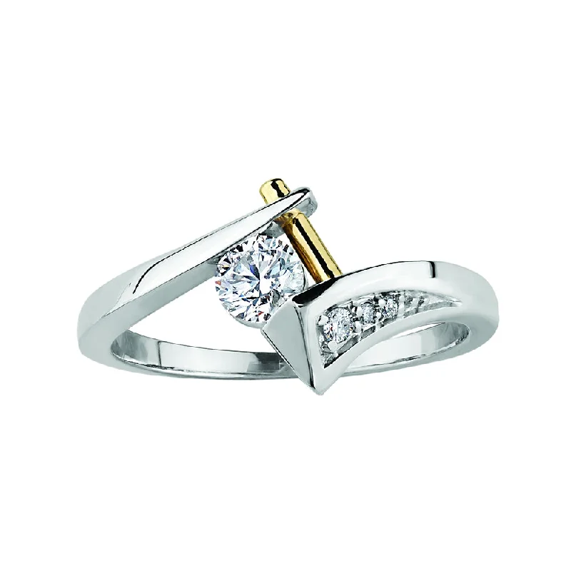 Tension Set Canadian Diamond Ring