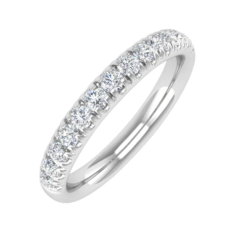 1/2 Carat Round Diamond Wedding Band Ring in Gold