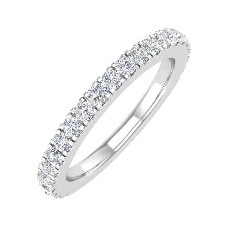 1/2 Carat Round Diamond Wedding Band Ring in Gold