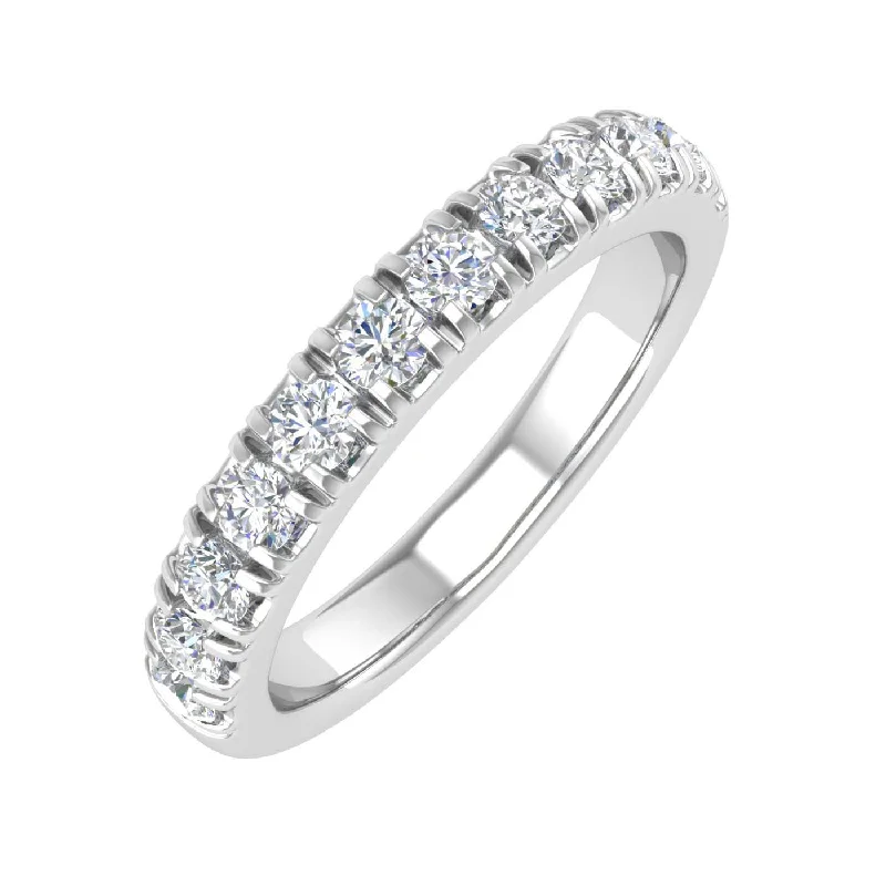 1/2 Carat Round Diamond Wedding Band Ring in Gold