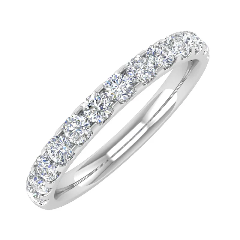 1/2 Carat Round Diamond Wedding Band Ring in Gold