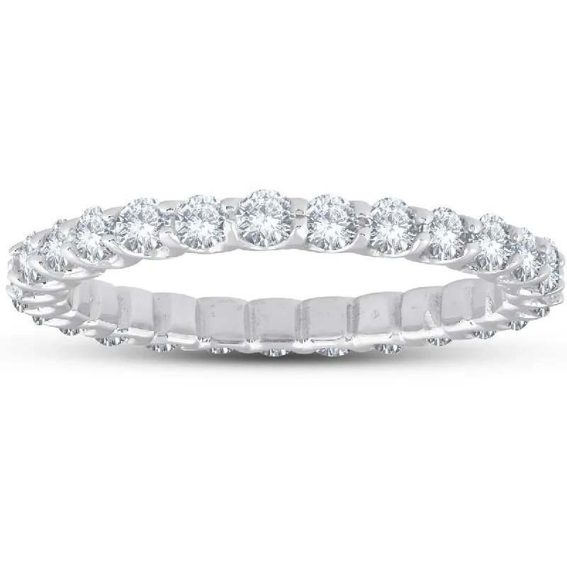 1/2 Ct Diamond Eternity Ring 14k White Gold