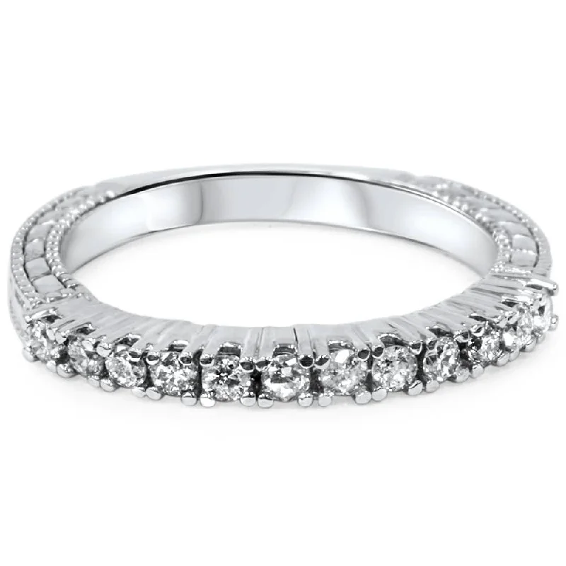 1/3ct Vintage Diamond Ring White Gold