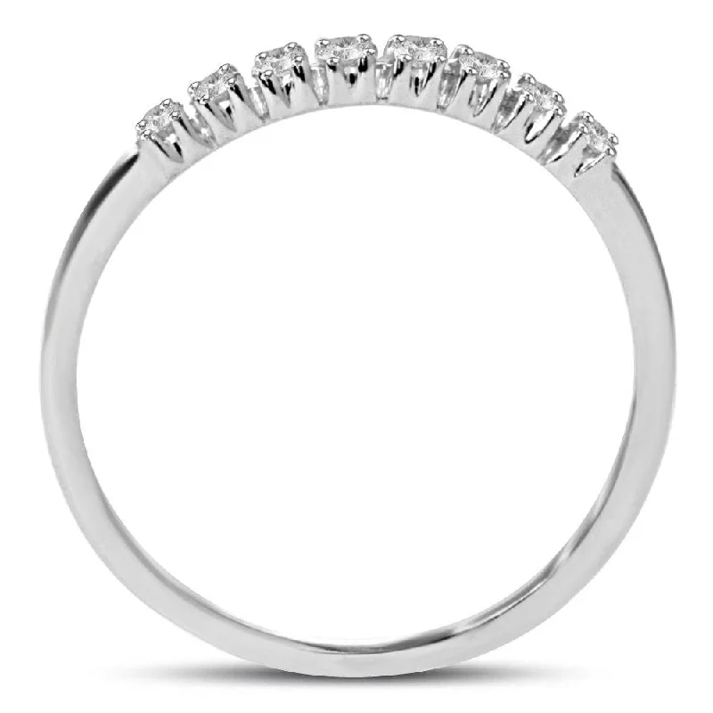 1/5ct Diamond Wedding Ring White Gold