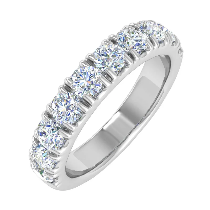 1 Carat Diamond Wedding Band Ring in Gold