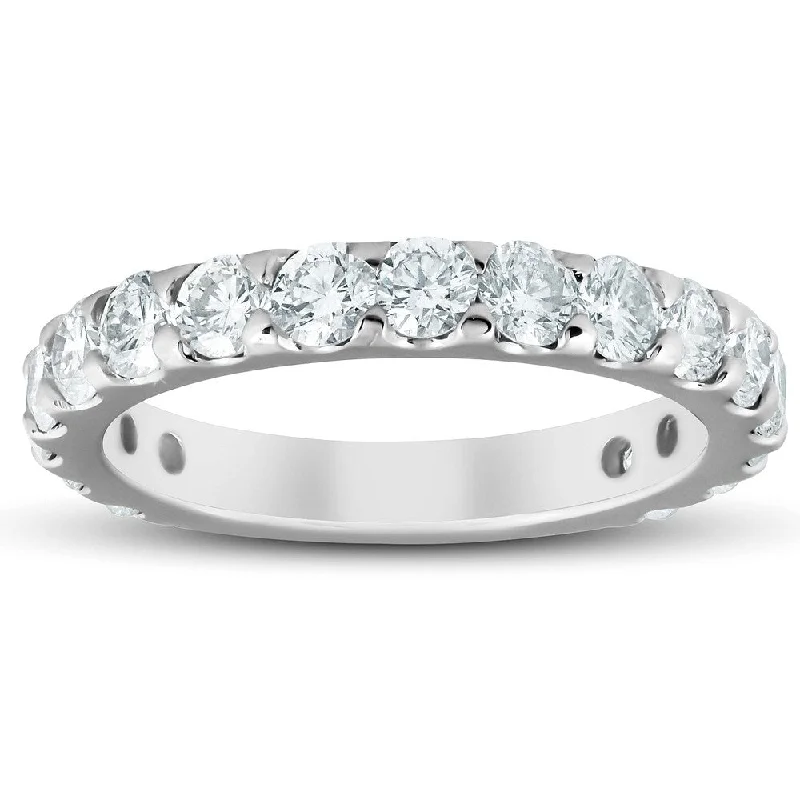 10k White Gold 1.90Ct Diamond Wedding Ring