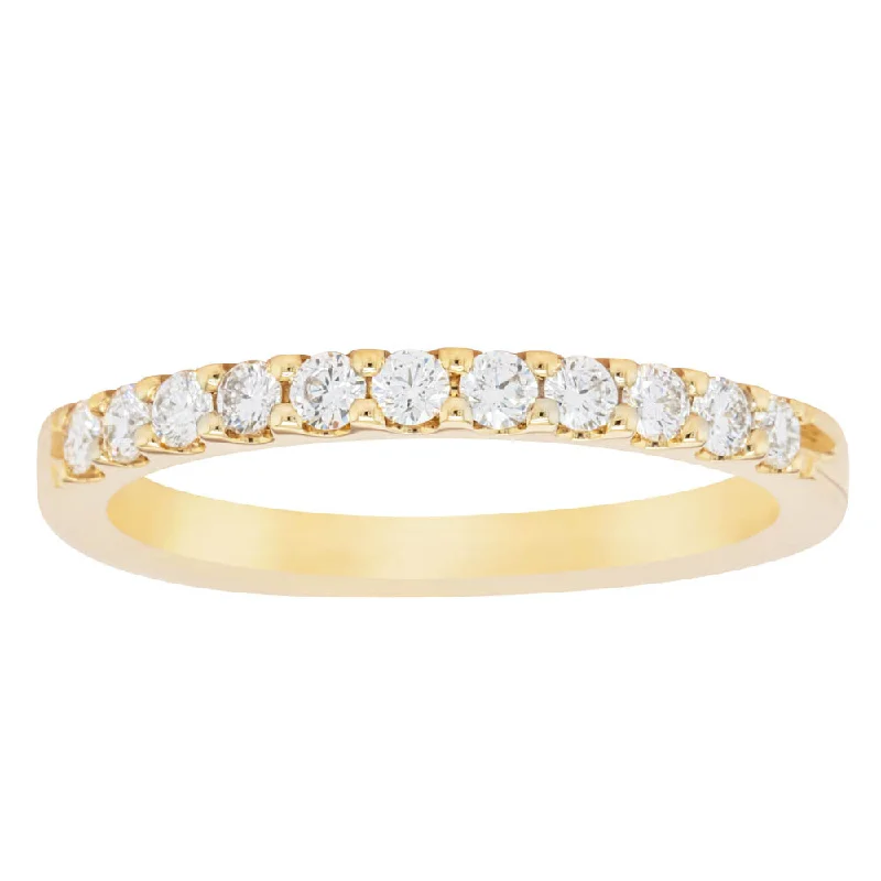 14ct Yellow Gold Diamond Luna Band