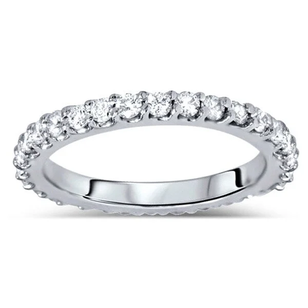 14k White Gold 7/8ct TDW Diamond Eternity Wedding Band