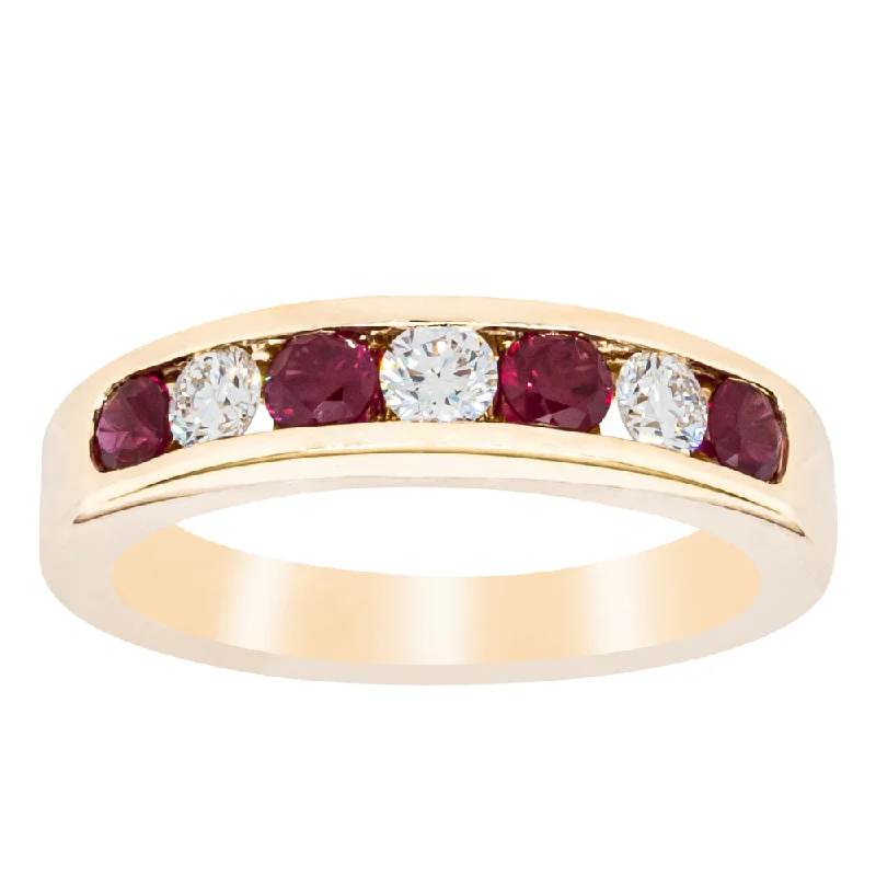 18ct Yellow Gold .50ct Ruby & Diamond Tigris Ring