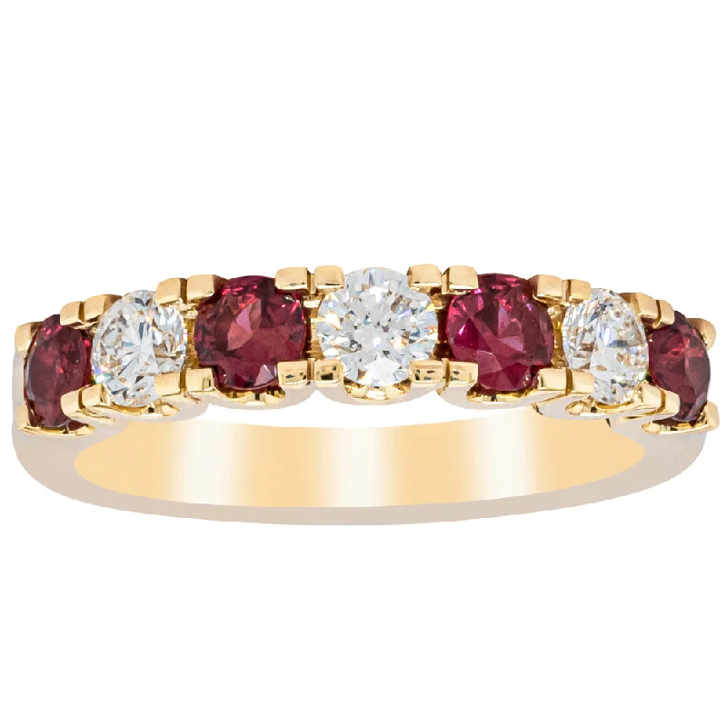 18ct Yellow Gold .73ct Ruby & Diamond Rialto Ring