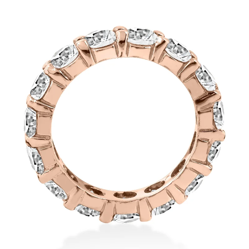 5 1/2ct Diamond Eternity Ring Rose Gold