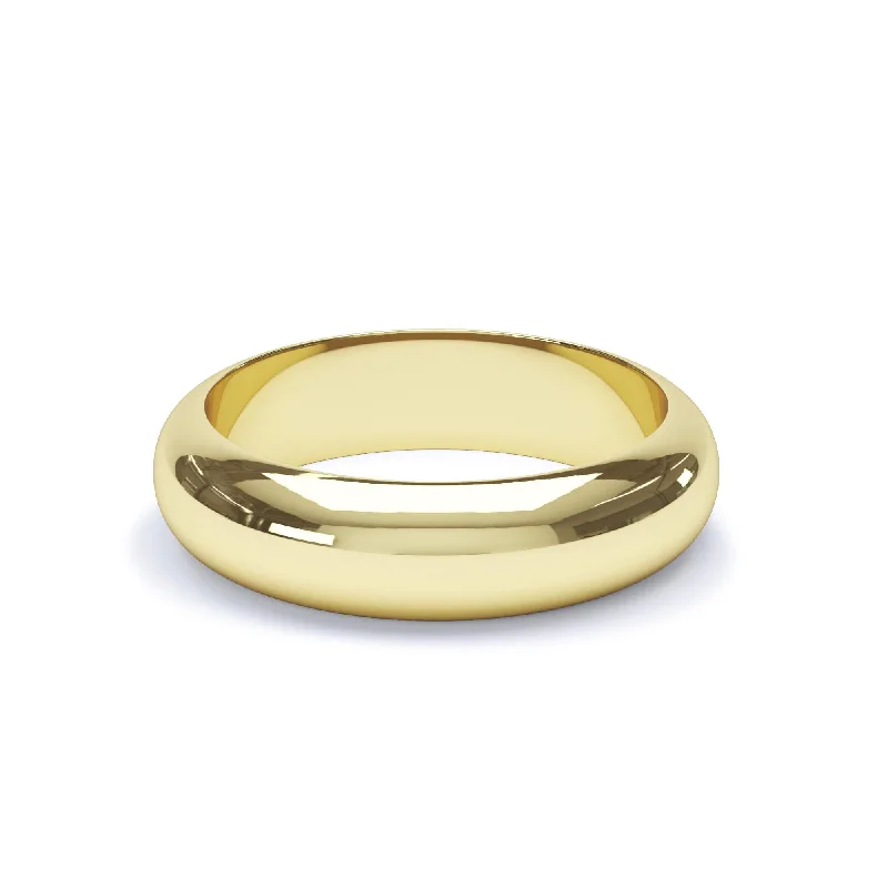 - D Shape Profile Wedding Ring 9k Yellow Gold