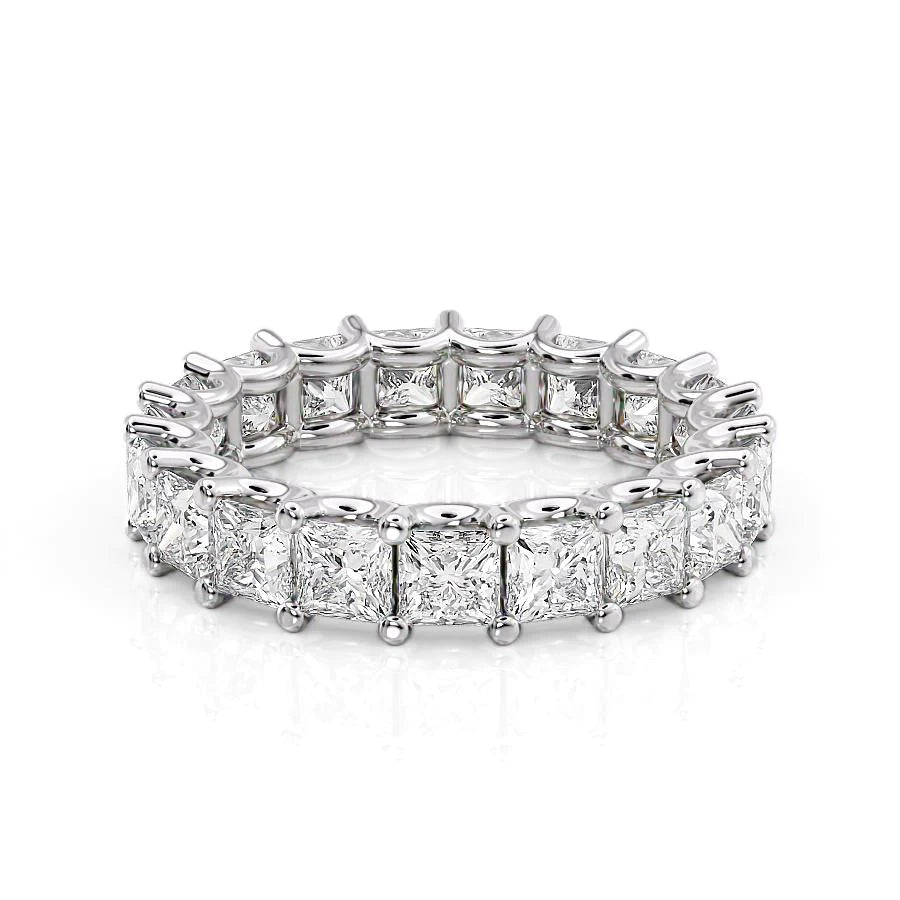 4.7ct Princess U Prong Eternity