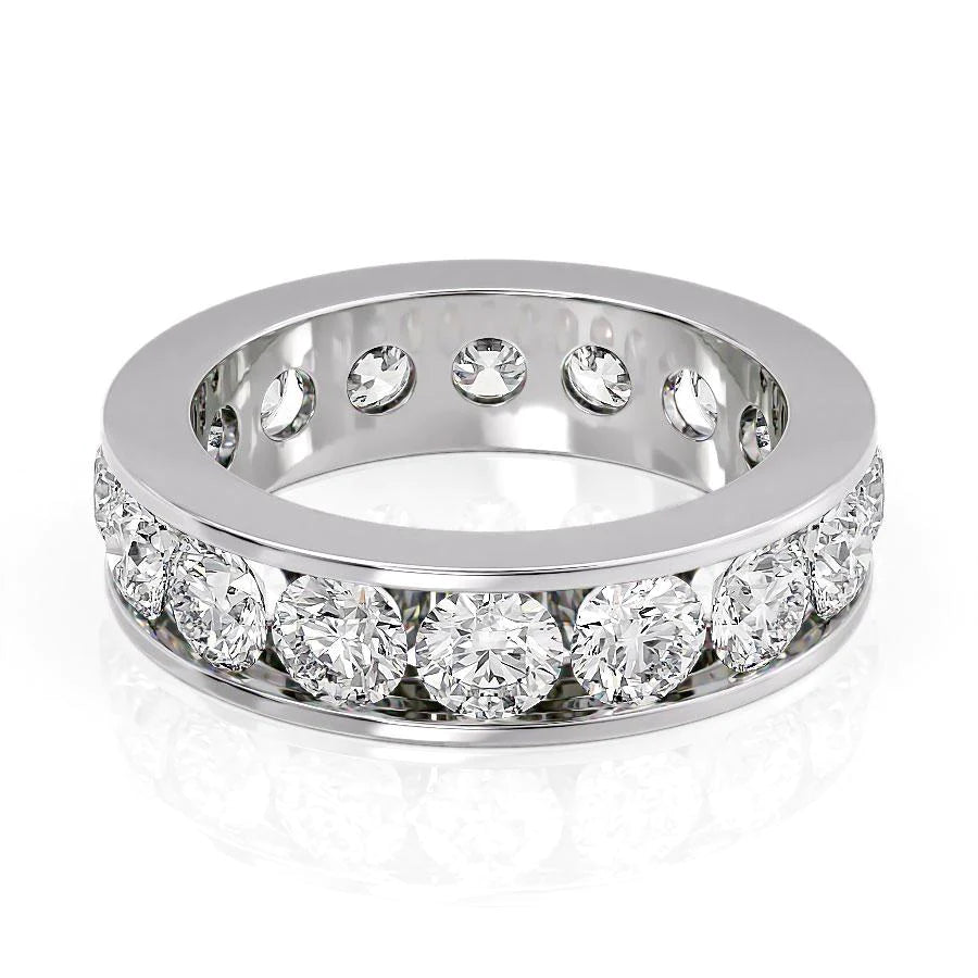 4ct Round Channel Eternity