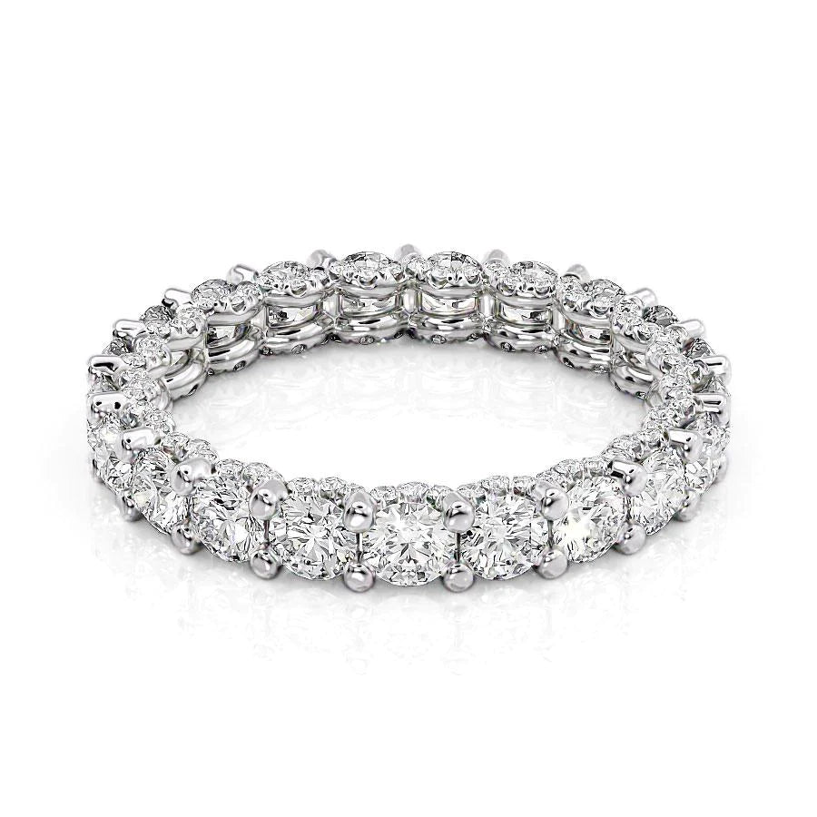 2.3ct Round U Pave Prong Eternity