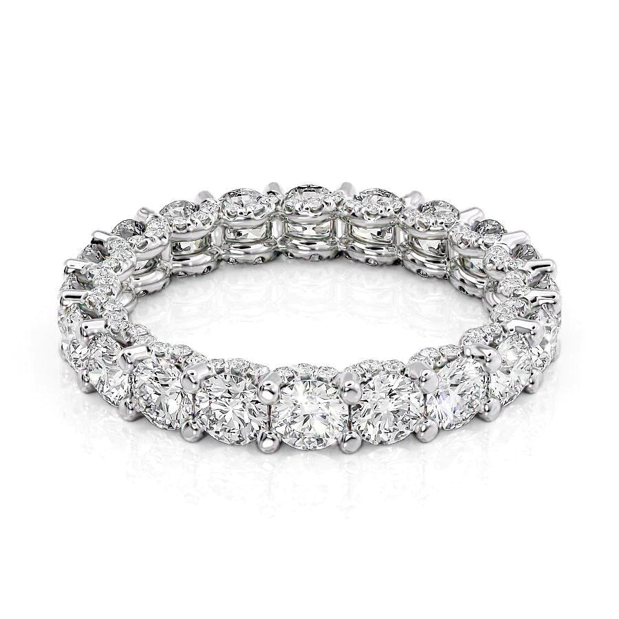 2.8ct Round U Pave Prong Eternity