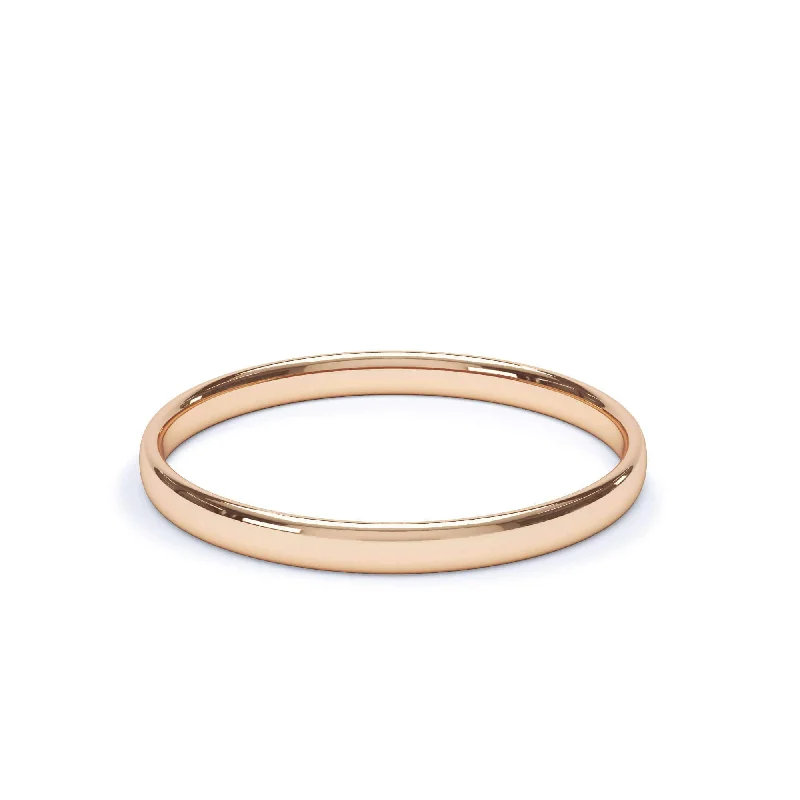 - Regular Court Profile Plain Wedding Ring 9k Rose Gold